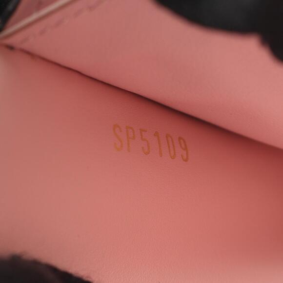 Louis Vuitton Portefeuille Wallet Chain Shoulder Bag Leather Brown Pink - Picture 5 of 9